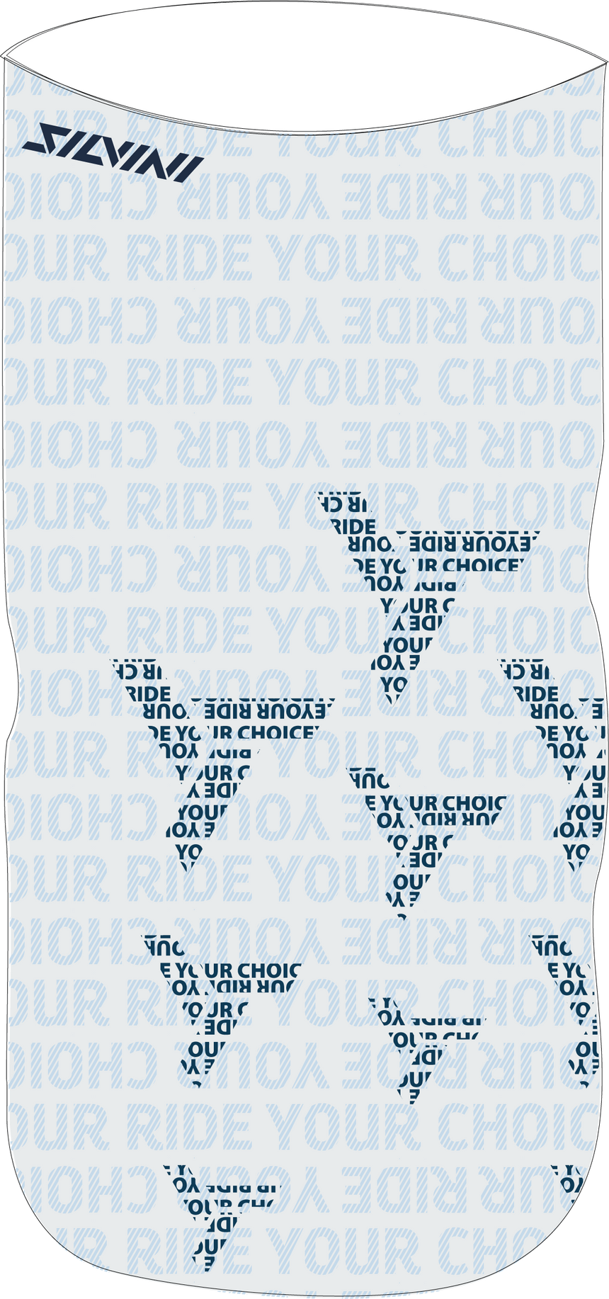 Silvini unisex neckwarmer UA1730 Motivo